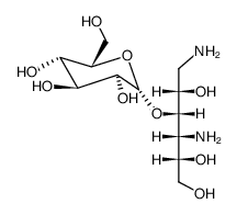 1,4-Diamino-1,4-dideoxy-3-O-(α-D-glucopyranosyl)-D-glucitol结构式