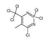 2,2,4-trichloro-5-methyl-6-trichloromethyl-2λ5-[1,3,2]diazaphosphinine结构式