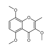 3,5,8-trimethoxy-2-methylchromen-4-one Structure