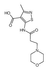 3-Methyl-5-(3-morpholin-4-yl-propionylamino)-isothiazole-4-carboxylic acid Structure