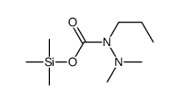 trimethylsilyl N-(dimethylamino)-N-propylcarbamate结构式