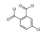 4-chlorobenzene-1,2-dicarbonyl chloride结构式