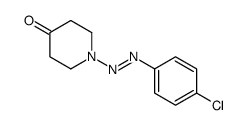 1-[(4-chlorophenyl)diazenyl]piperidin-4-one Structure