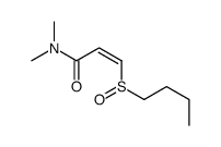 3-butylsulfinyl-N,N-dimethylprop-2-enamide结构式