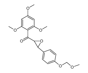 [3-(4-methoxymethoxy-phenyl)-oxiranyl]-(2,4,6-trimethoxy-phenyl)-methanone结构式