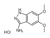 3-Amino-5,6-dimethoxyindazole hydrochloride结构式