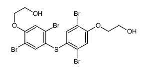 2-[2,5-dibromo-4-[2,5-dibromo-4-(2-hydroxyethoxy)phenyl]sulfanylphenoxy]ethanol Structure