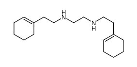 N,N'-bis[2-(cyclohexen-1-yl)ethyl]ethane-1,2-diamine Structure