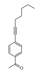 1-(4-hept-1-ynylphenyl)ethanone结构式