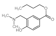 BUTYL-3-((DIMETHYLAMINO)METHYL)-4-HYDROXYBENZOATE结构式