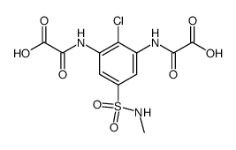 N-[2-Chloro-5-methylsulfamoyl-3-(oxalyl-amino)-phenyl]-oxalamic acid Structure