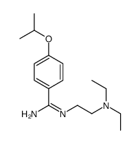 N-(2-Diethylaminoethyl)-4-isopropoxybenzamidine Structure