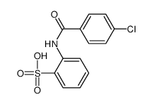 2-[(4-chlorobenzoyl)amino]benzenesulfonic acid结构式