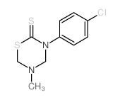 2H-1,3,5-Thiadiazine-2-thione, tetrahydro-3-(p-chlorophenyl)-5-methyl- picture