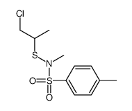 N-(1-chloropropan-2-ylsulfanyl)-N,4-dimethylbenzenesulfonamide结构式