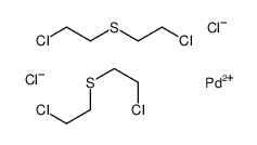 PALLADOUSCHLORIDE,BIS(DI-(BETA-CHLOROETHYL)SULPHIDE) Structure