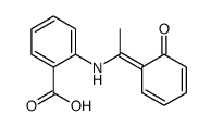 2-[1-(6-oxocyclohexa-2,4-dien-1-ylidene)ethylamino]benzoic acid Structure