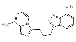 1,2,4-Triazolo[4,3-a]pyridine,3,3'-(1,3-propanediyl)bis[8-methyl- Structure