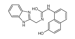 1-(1H-benzimidazol-2-ylmethyl)-3-(7-hydroxynaphthalen-1-yl)urea Structure