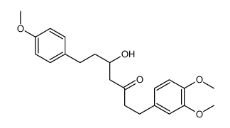 1-(3,4-dimethoxyphenyl)-5-hydroxy-7-(4-methoxyphenyl)heptan-3-one结构式