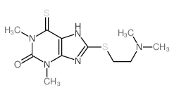 2H-Purin-2-one,8-[[2-(dimethylamino)ethyl]thio]-1,3,6,9-tetrahydro-1,3-dimethyl-6-thioxo- structure