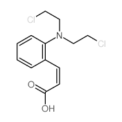 (Z)-3-[2-[bis(2-chloroethyl)amino]phenyl]prop-2-enoic acid结构式