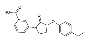 3-(3-(4-乙基苯氧基)-2-氧代吡咯烷-1-基)苯甲酸结构式