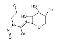 1-(2-chloroethyl)-1-nitroso-3-[(2R,3R,4R,5R)-3,4,5-trihydroxyoxan-2-yl]urea结构式