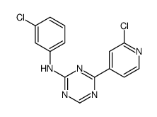 N-(3-chlorophenyl)-4-(2-chloropyridin-4-yl)-1,3,5-triazin-2-amine Structure