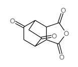 Bicyclo[2.2.2]octane-2,3-dicarboxylic anhydride, 5,7-dioxo-结构式