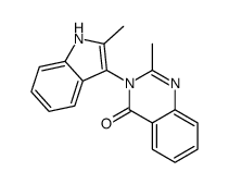 2-methyl-3-(2-methyl-1H-indol-3-yl)quinazolin-4-one结构式