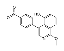 1-methoxy-4-(4-nitrophenyl)isoquinolin-5-ol Structure