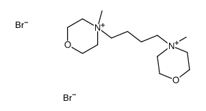 4-methyl-4-[4-(4-methylmorpholin-4-ium-4-yl)butyl]morpholin-4-ium,dibromide Structure