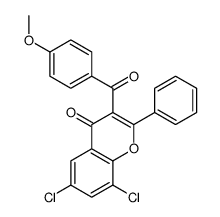 6,8-dichloro-3-(4-methoxybenzoyl)-2-phenylchromen-4-one结构式