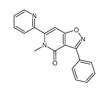 5-methyl-3-phenyl-6-(pyridin-2-yl)-isoxazolo[4,5-c]pyridin-4(5H)-one结构式