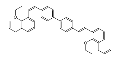 2-ethoxy-1-[2-[4-[4-[2-(2-ethoxy-3-prop-2-enylphenyl)ethenyl]phenyl]phenyl]ethenyl]-3-prop-2-enylbenzene结构式