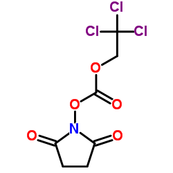 Succinimid cyl-2,2,2-trichloroethyl carbonate structure