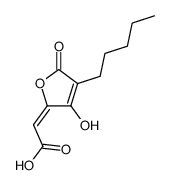 [(2E)-3-Hydroxy-5-oxo-4-pentyl-2,5-dihydrofuran-2-ylidene]acetic acid picture