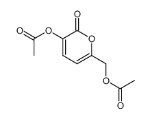 3-acetoxy-6-acetoxymethyl-2H-pyran-2-one Structure