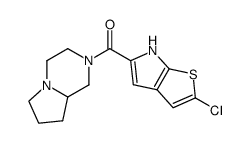 (2-Chloro-6H-thieno[2,3-b]pyrrol-5-yl)-(hexahydro-pyrrolo[1,2-a]pyrazin-2-yl)-methanone Structure