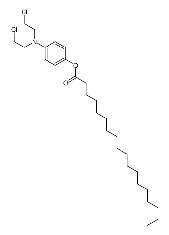 [4-[bis(2-chloroethyl)amino]phenyl] octadecanoate结构式