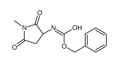 (R)-BENZYL (1-METHYL-2,5-DIOXOPYRROLIDIN-3-YL)CARBAMATE Structure