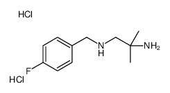 1-N-[(4-fluorophenyl)methyl]-2-methylpropane-1,2-diamine,dihydrochloride Structure