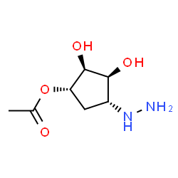 1,2,3-Cyclopentanetriol,4-hydrazino-,1-acetate,(1S,2S,3S,4R)-(9CI)结构式