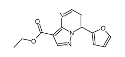 ethyl 7-(furan-2-yl)pyrazolo[1,5-a]pyrimidine-3-carboxylate结构式