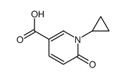 1-环丙基-6-氧代-1,6-二氢-吡啶-3-羧酸结构式