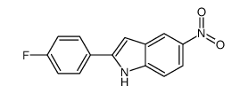 2-(4-fluorophenyl)-5-nitro-1H-indole结构式