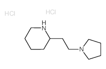 2-[2-(1-Pyrrolidinyl)ethyl]piperidine dihydrochloride Structure