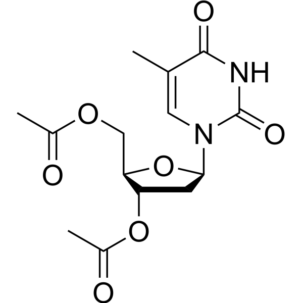 3',5'-邸-O-乙酰胸苷结构式