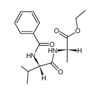 ethyl N-benzoyl-L-valyl-L-alaninate结构式